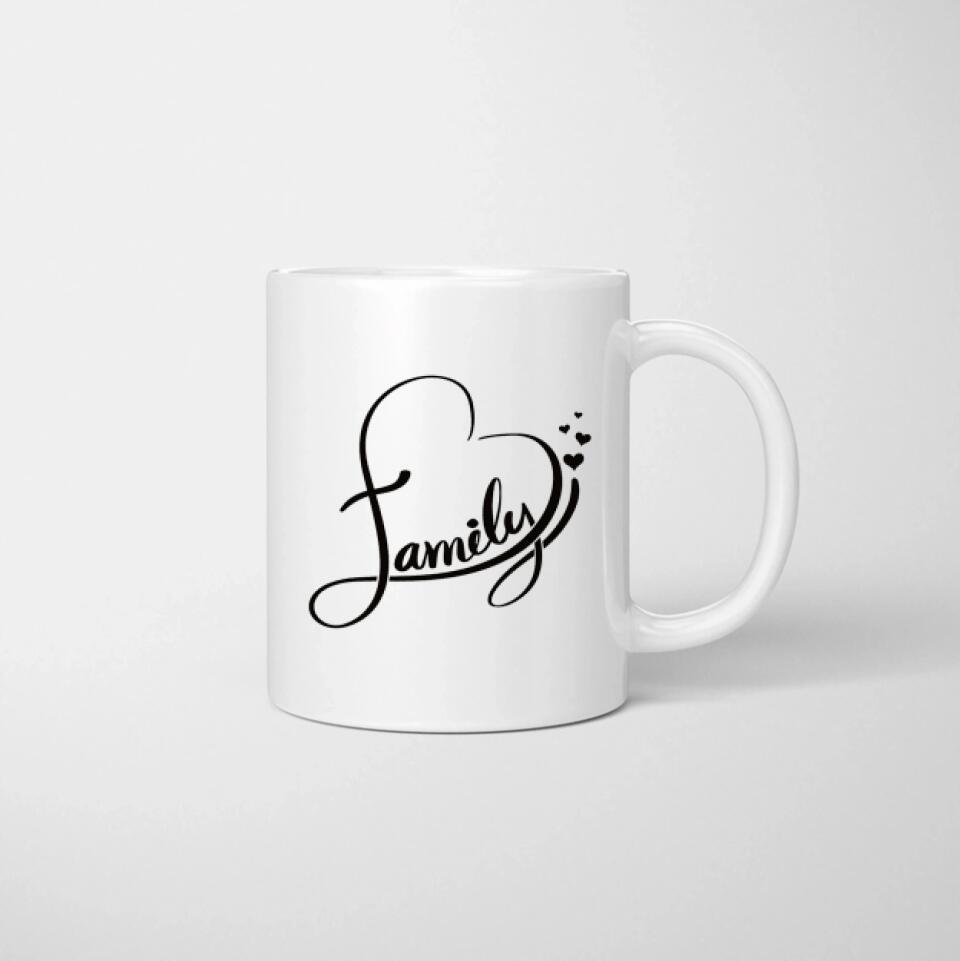 Famiglia felice - Tazza con foto Personalizzata