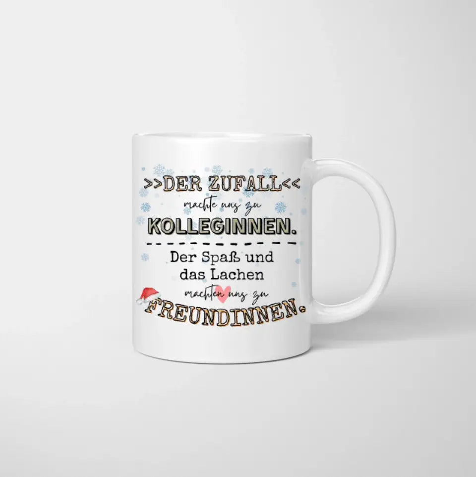 Beste Kolleginnen an Weihnachten - Personalisierte Tasse (2-4 Personen)