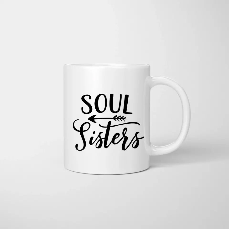 Migliori Sorelle con bevanda - Tazza Personalizzata (2-4 sorelle)