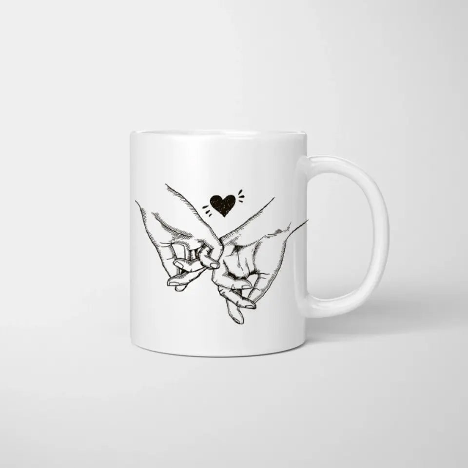 Mamma e figlie Chibi - Tazza personalizzata (2-3 donne)