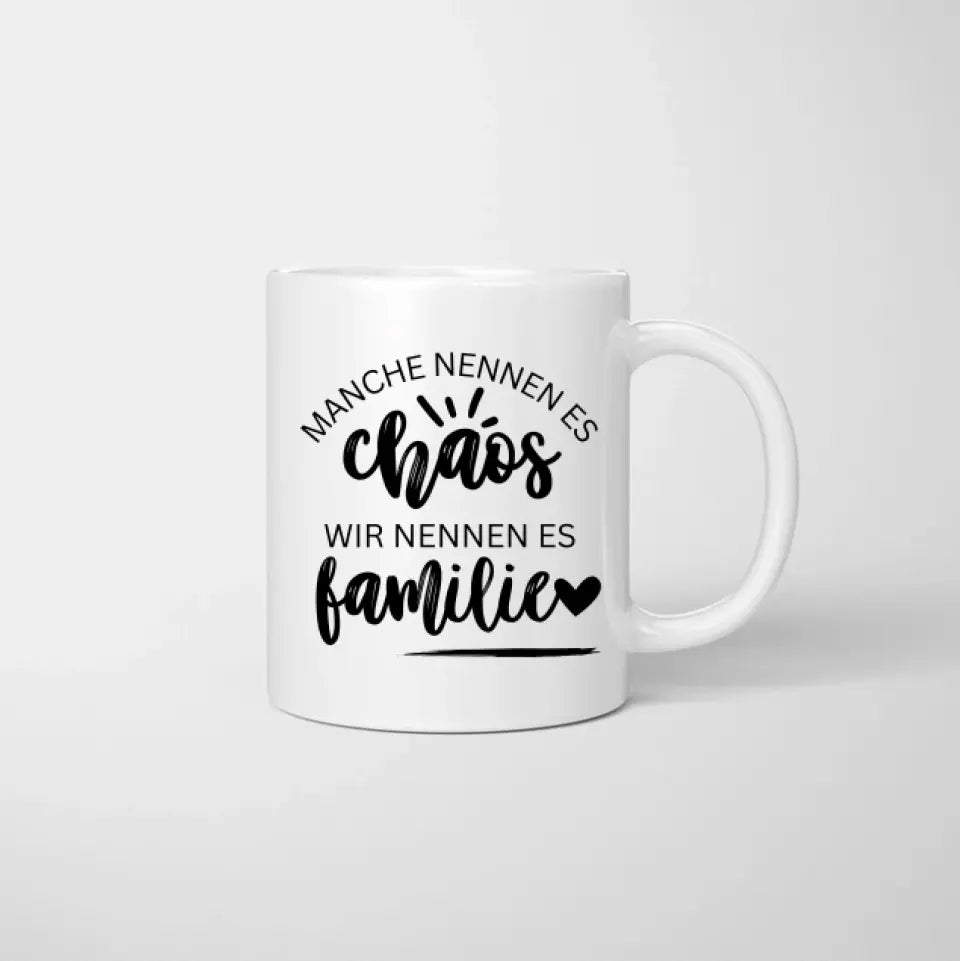 Beste Familientasse - Personalisierte Familien Tasse (1-4 Kinder/ Teenager)