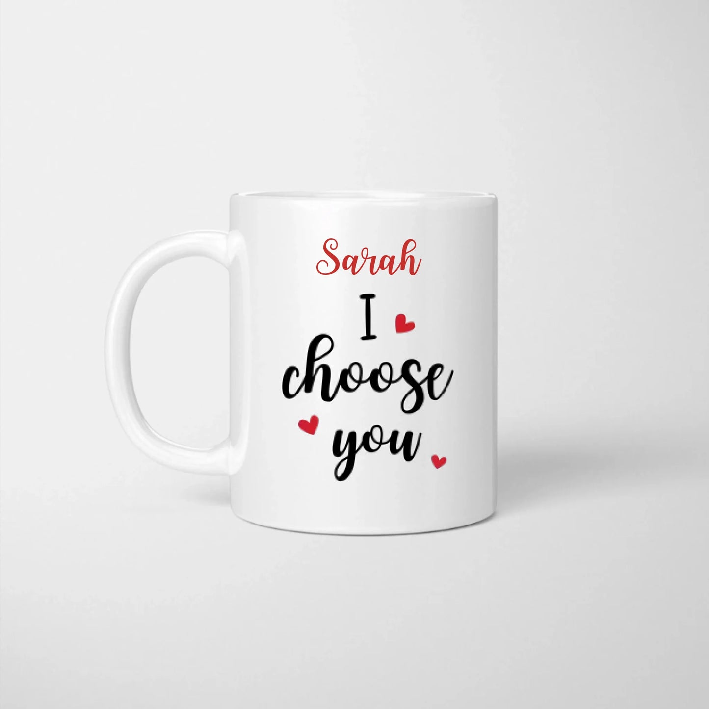I choose you! Du bist alles was ich brauche - Personalisierte Pärchen-Tasse, individuelles Geschenk für deinen Liebsten