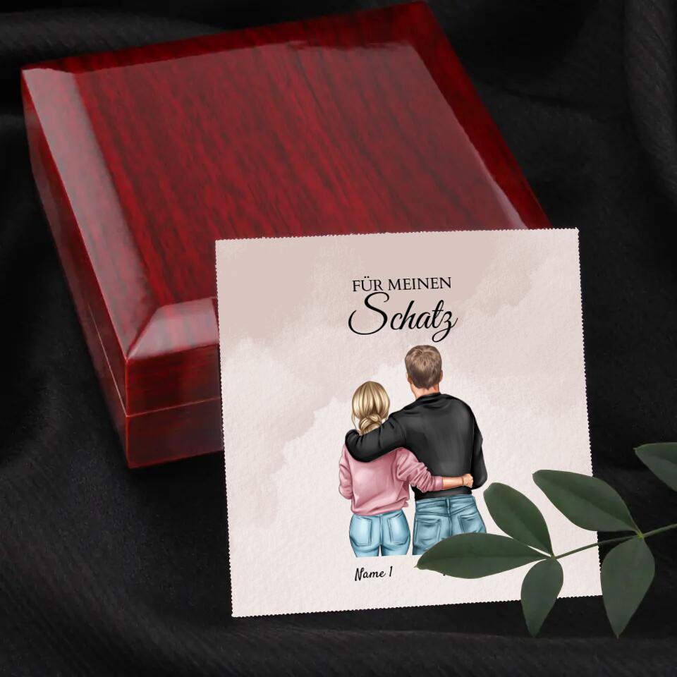 Forever Love "Bestes Pärchen" - Halskette mit Herzanhänger & personalisierter Karte