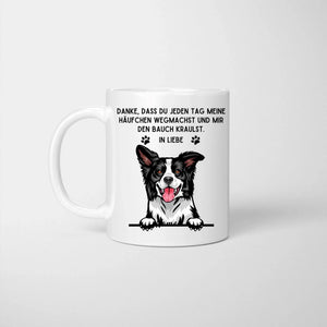 Amanti dei cani con Quote - Tazza Personalizzata (1-3 Hunde)