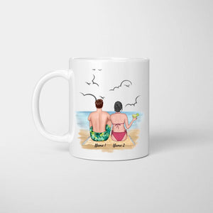Coppia in spiaggia - Tazza Personalizzata Uomo & Donna