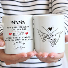 Carica l&#39;immagine nel visualizzatore di Gallery, Bestes Geschenk für Mama - Personalisierte Tasse (Mama, Papa, Oma, Opa)

