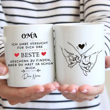 Carica l&#39;immagine nel visualizzatore di Gallery, Bestes Geschenk für Oma - Personalisierte Tasse (Für Mama, Papa, Oma oder Opa)
