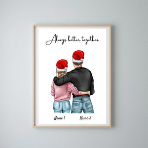 Migliore coppia edizione natalizia - Poster Personalizzato