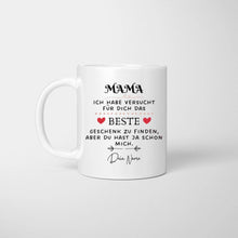 Carica l&#39;immagine nel visualizzatore di Gallery, Bestes Geschenk für Papa - Personalisierte Tasse (Für Mama, Papa, Oma oder Opa)
