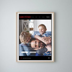 Familystory Serien-Cover Poster - Personalisiertes Netflix Filmposter