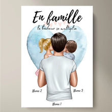 Carica l&#39;immagine nel visualizzatore di Gallery, Best Dad, Meilleur papa avec des enfants - Poster Personnalisé (1 ou 4 enfants)
