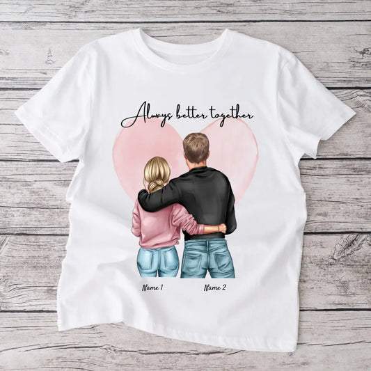 La migliore coppia - Maglietta personalizzata (100% cotone, unisex)