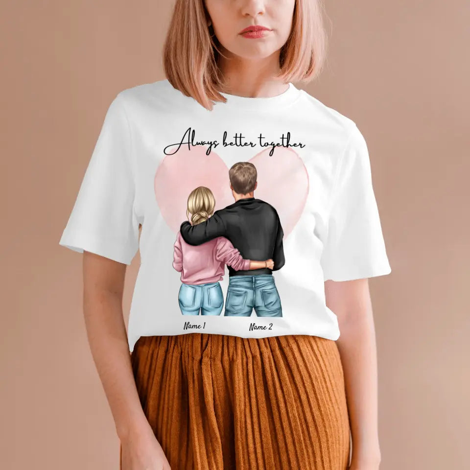 La migliore coppia - Maglietta personalizzata (100% cotone, unisex)