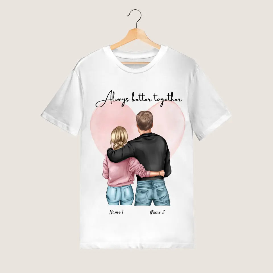 La migliore coppia - Maglietta personalizzata (100% cotone, unisex)