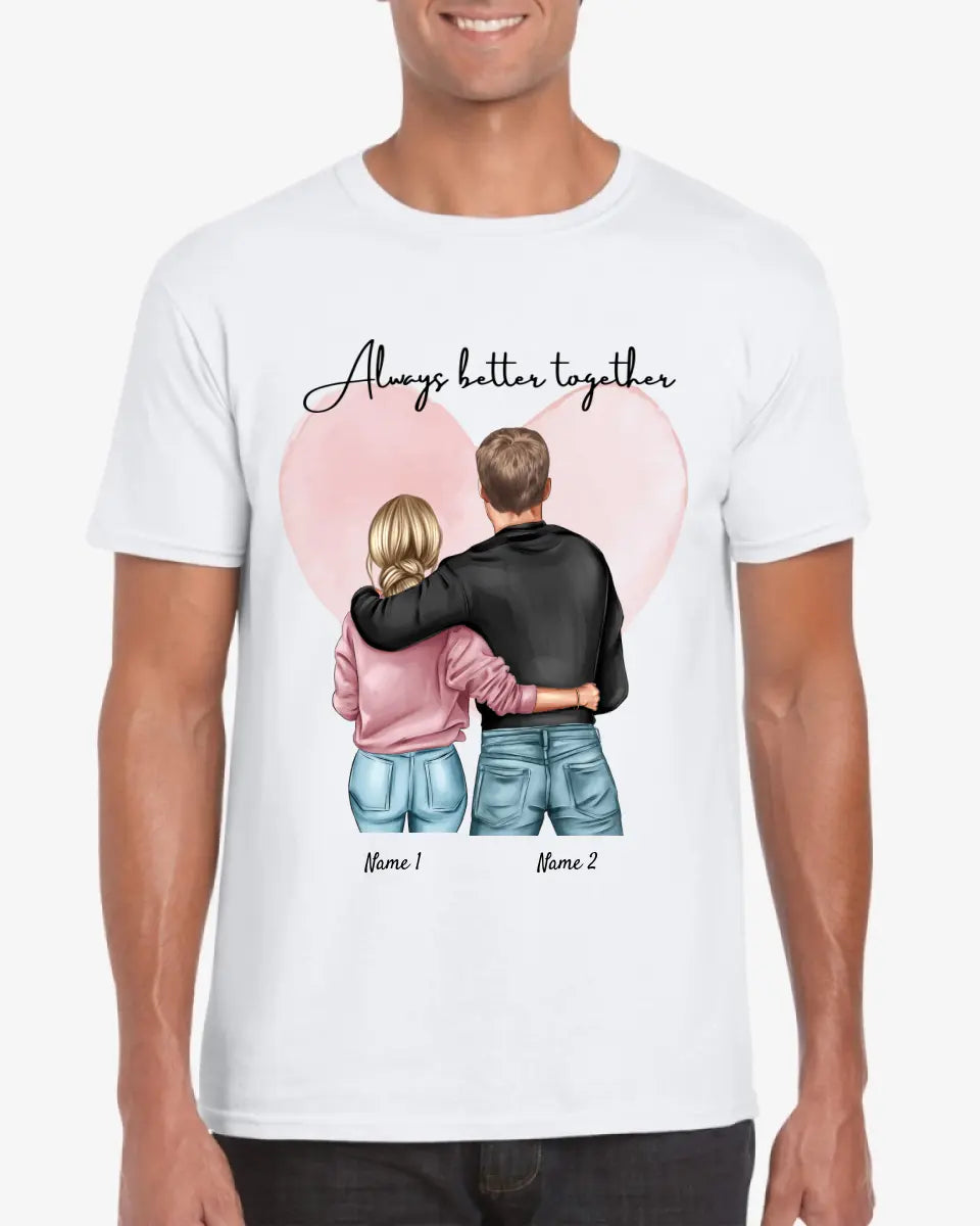 La migliore coppia - Maglietta personalizzata (100% cotone, unisex)