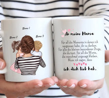 Carica l&#39;immagine nel visualizzatore di Gallery, Girl Boss Mama - Personalisierte Tasse (Mutter mit Kindern)
