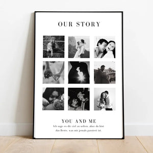 "Our Story" Personalisierte Foto-Collage für Pärchen, deinen Partner