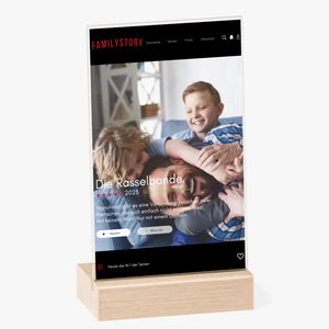 Personalisiertes Acryl-Glas Netflix Cover "Familystory" für die ganze Familie