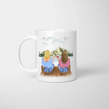 Carica l&#39;immagine nel visualizzatore di Gallery, Zu früh für Wein - Personalisierte Kolleginnen/ Freundinnen Tasse (2-4 Personen)
