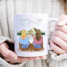 Carica l&#39;immagine nel visualizzatore di Gallery, Zu früh für Wein - Personalisierte Kolleginnen/ Freundinnen Tasse (2-4 Personen)
