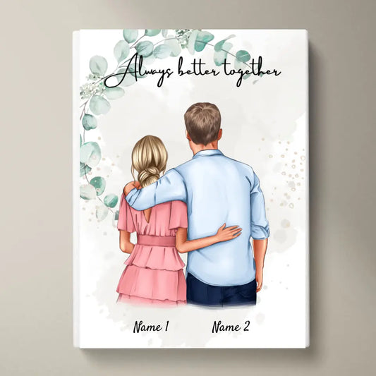 Coppia abbraccio - Poster Personalizzato (San Valentino)