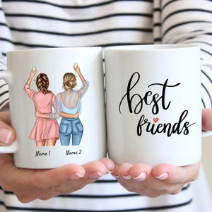 Migliori Amici Salute - Tazza Personalizzata (Per fidanzate e sorelle)