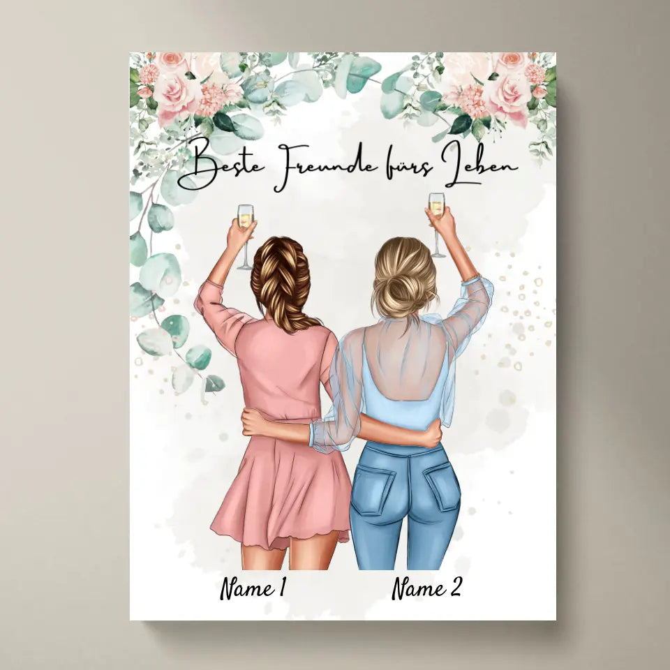 Migliori amici / Sorelle - Poster Personalizzato