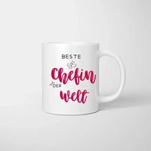 Carica l&#39;immagine nel visualizzatore di Gallery, Beste Chefin der Welt - Personalisierte Tasse für Chefin/ Arbeitskolleginnen - Geschenk Büro, Job (2-4 Personen)
