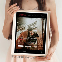 Carica l&#39;immagine nel visualizzatore di Gallery, Lovestory Serien-Cover Poster - Personalisiertes Netflix Filmposter
