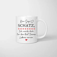 Carica l&#39;immagine nel visualizzatore di Gallery, My Valentine - Personalisierte Pärchen-Tasse mit Spruch (Romatisches Geschenk)
