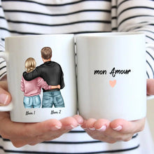 Carica l&#39;immagine nel visualizzatore di Gallery, Mon amour -  Mug personnalisé pour couple (homme &amp; femme)
