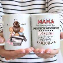 Carica l&#39;immagine nel visualizzatore di Gallery, Mama, du hast ja bereits mich - Personalisierte Tasse (Frau mit 1-4 Kinder)
