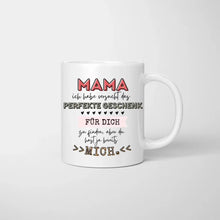 Carica l&#39;immagine nel visualizzatore di Gallery, Mama, du hast ja bereits mich - Personalisierte Tasse (Frau mit 1-4 Kinder)
