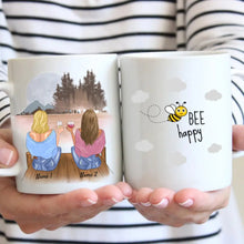 Carica l&#39;immagine nel visualizzatore di Gallery, Bee Happy - Personalisierte Tasse Freundinnen &amp; Kolleginnen (2-4 Personen)
