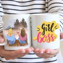 Carica l&#39;immagine nel visualizzatore di Gallery, Girl Boss - Personalisierte Freundinnen-Tasse (2-4 Frauen)
