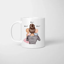 Carica l&#39;immagine nel visualizzatore di Gallery, Les mamans formidables font toujours des mamies d&#39;exception - Mug personnalisé (1-4 enfants, adolescents)
