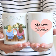 Carica l&#39;immagine nel visualizzatore di Gallery, Ma soeur De coeur - Mug personnalisé (2-4 amies)
