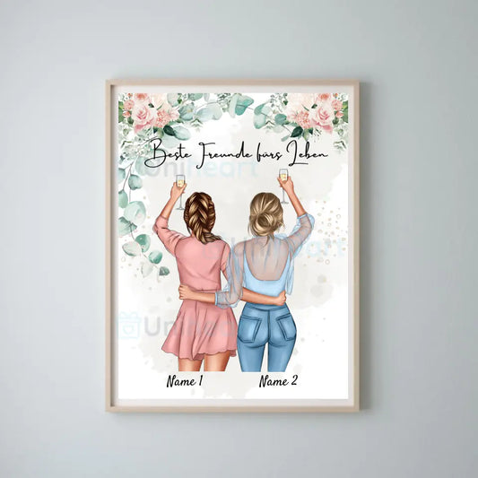 Migliori amiche/sorelle - Immagine digitale personalizzata