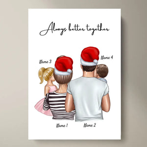 Famiglia a Natale - Poster Personalizzato