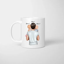 Carica l&#39;immagine nel visualizzatore di Gallery, Lieber Papa, danke für die geilen Gene - Personalisierte Tasse für Väter (Vatertag 1-4 Kinder)
