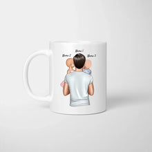 Carica l&#39;immagine nel visualizzatore di Gallery, Lieber Papa, vielen Dank für überhaupt alles! - Personalisierte Tasse für Väter (Vatertag 1-4 Kinder)
