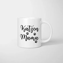 Carica l&#39;immagine nel visualizzatore di Gallery, Katzenmama - Personalisierte Tasse (Frau mit Katze oder Hund, Muttertag)
