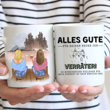 Carica l&#39;immagine nel visualizzatore di Gallery, Kolleginnen - Alles Gute Verräter, Personalisierte Tasse (2-4 Freundinnen)
