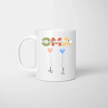 Carica l&#39;immagine nel visualizzatore di Gallery, Meine liebsten nennen mich OMA - Personalisierte Tasse Großmutter mit Enkeln
