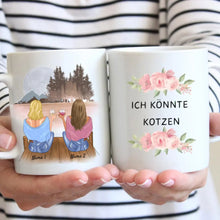 Carica l&#39;immagine nel visualizzatore di Gallery, Witzige Kolleginnen Tasse: Ich könnte Kotzen - Personalisierte Tasse Kollegin, Abschied, Motivation, Jobwechsel, Geburtstag Büro (2-4 Personen)
