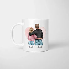 Carica l&#39;immagine nel visualizzatore di Gallery, Du + Ich = bekloppt - Personalisierte Pärchen-Tasse (Mann &amp; Frau)
