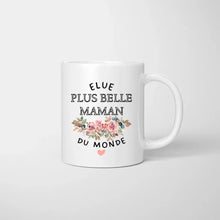 Carica l&#39;immagine nel visualizzatore di Gallery, Elue plus belle maman du monde - Mug personnalisé (1-4 enfants)
