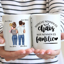 Carica l&#39;immagine nel visualizzatore di Gallery, Beste Familientasse - Personalisierte Familien Tasse (1-4 Kinder/ Teenager)
