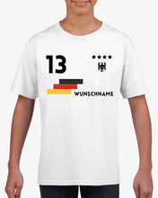 Carica l&#39;immagine nel visualizzatore di Gallery, Fußball EM 2024 Trikot Kinder individuell - Personalisiertes T-Shirt für Kinder (100% Baumwolle)
