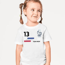 Carica l&#39;immagine nel visualizzatore di Gallery, Football Euro 2024 France Maillot enfant personnalisé - T-shirt personnalisé pour enfant (100% coton)
